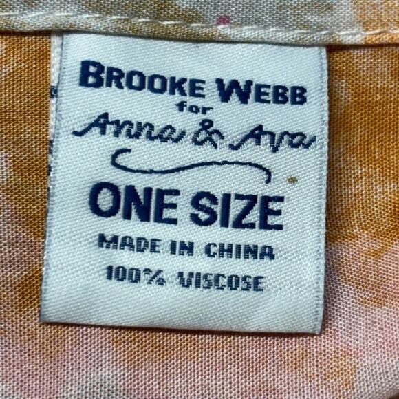 Brooke Webb for Anna & Ava Lightweight Kimono Duster One Size Art to Wear - Picture 6 of 7